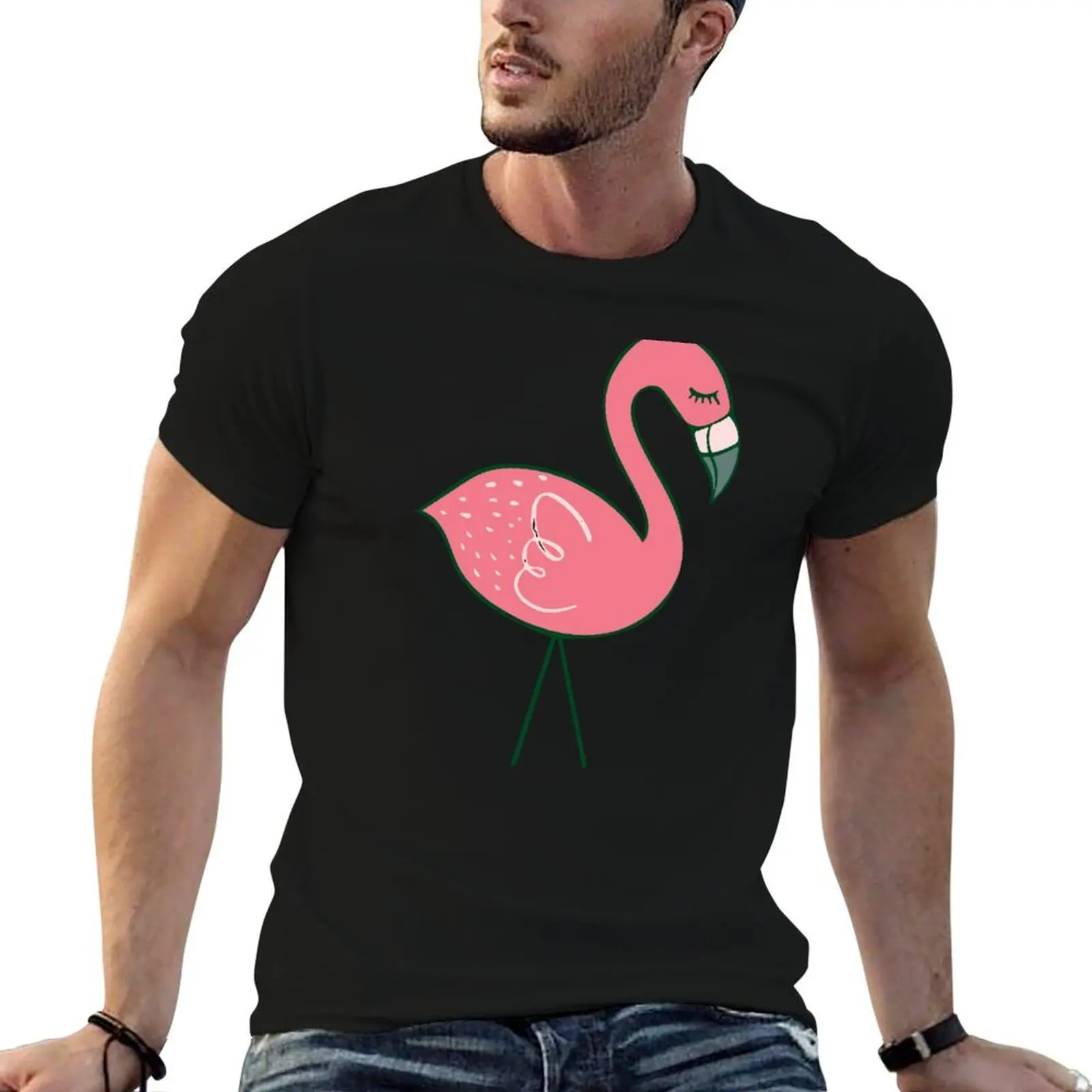 

Campsite Flamingos T-Shirt t shirt man designer man t shirts for men casual cotton t shirts man 100% T-shirt
