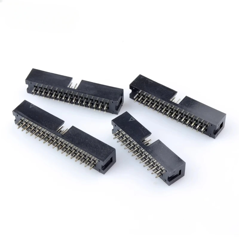 10pcs dip 6/10/20/26/34/40 PIN 2.54MM pitch MALE SOCKET straight idc box headers PCB CONNECTOR DOUBLE ROW 10P/20P/40P DC3 HEADER