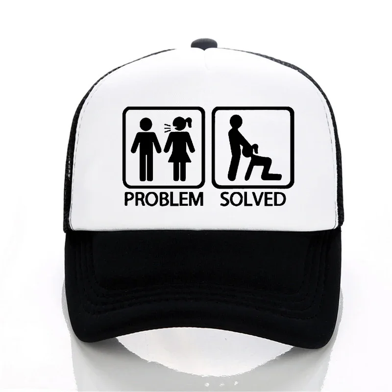 

PROBLEM SOLVED Baseball cap Fashion summer Outdoor visor hat Men women Outdoor mesh breathable trucker caps