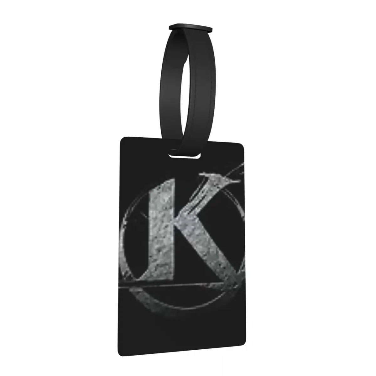 

Kaamelott Logo Black Luggage Tags Suitcase Accessories Travel Cute Baggage Boarding Tag Label Holder ID Name Address