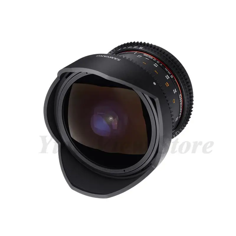 Samyang 8mm T3.8 VDSLR UMC Fish-eye CS II Cine Lens For Sony E/A MFT Fuji X Canon M Sumsung NX For Canon EF Nikon F SLR camera