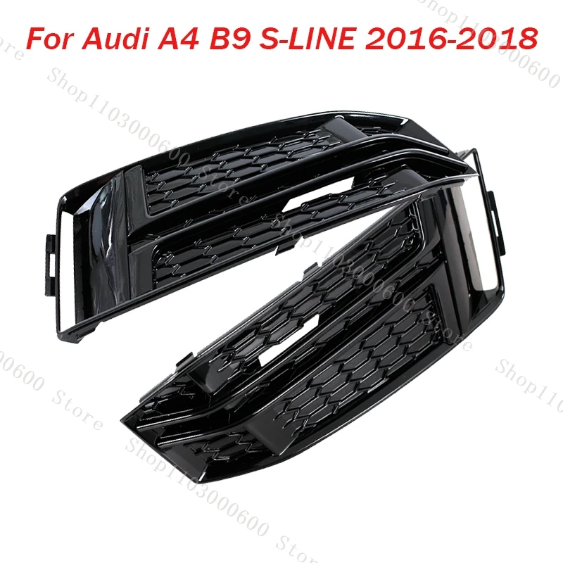 Für Audi A4 B9 S-LINE 2016 2017 2018 Nebelscheinwerferabdeckung Frontstoßstange Nebelscheinwerfergitter Zierleiste 8W0807681F 8W0807682F