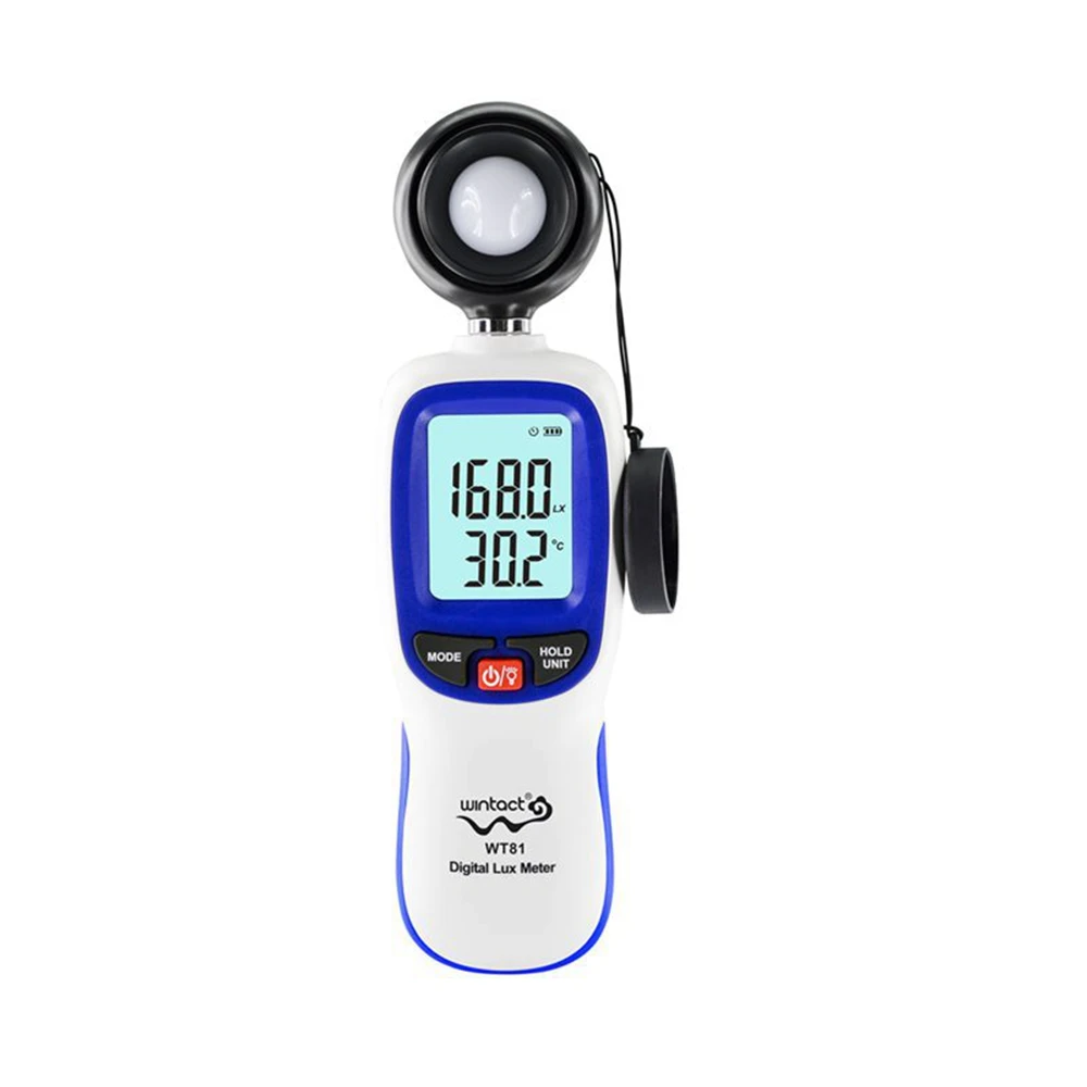 Brand Digital Illuminometer Accuracy 0-20000Lux Illumination Brightness Meter Thermometer Luxmeter Fast FC Illuminator Data Hold