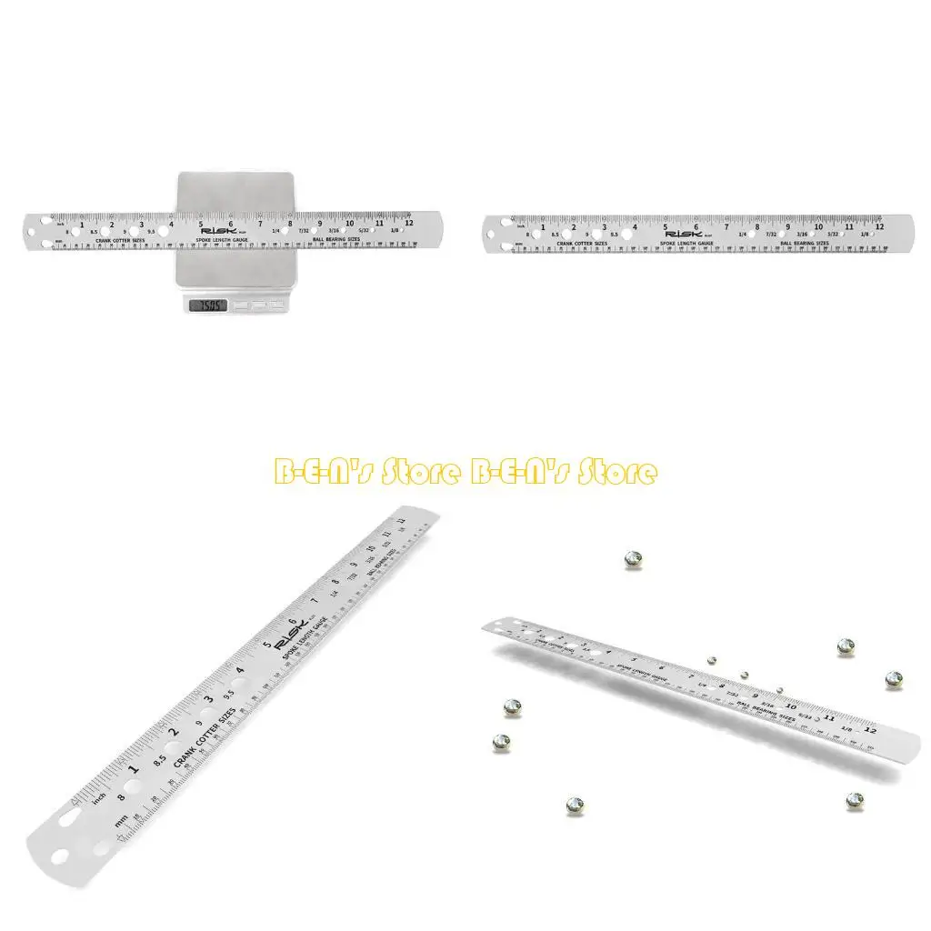 Y1AD Spoke Tool Spoke Length Measuring Ruler Gauge Bike Hub Positioning