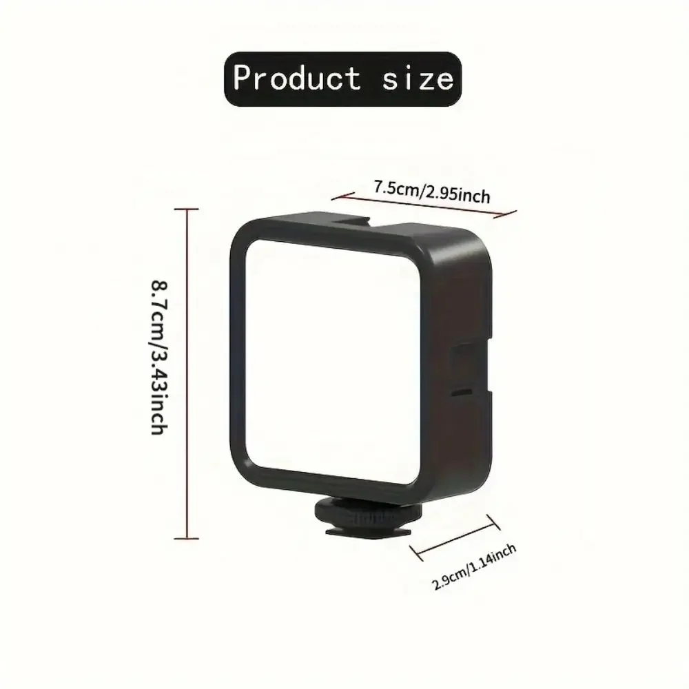 W70 Mini RGB Fülllicht, tragbares dreifarbiges LED-Kamera-Fotolicht, Handy-Selfie, weiches Licht und Live-Aufnahmelicht