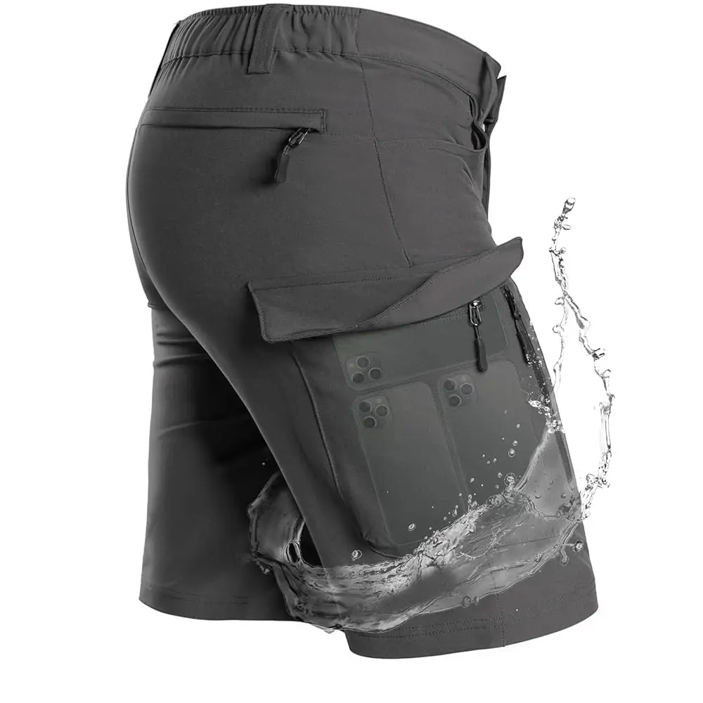 

Men's Hiking Cargo Shorts with 7 Pockets Quick Dry for Casual Work