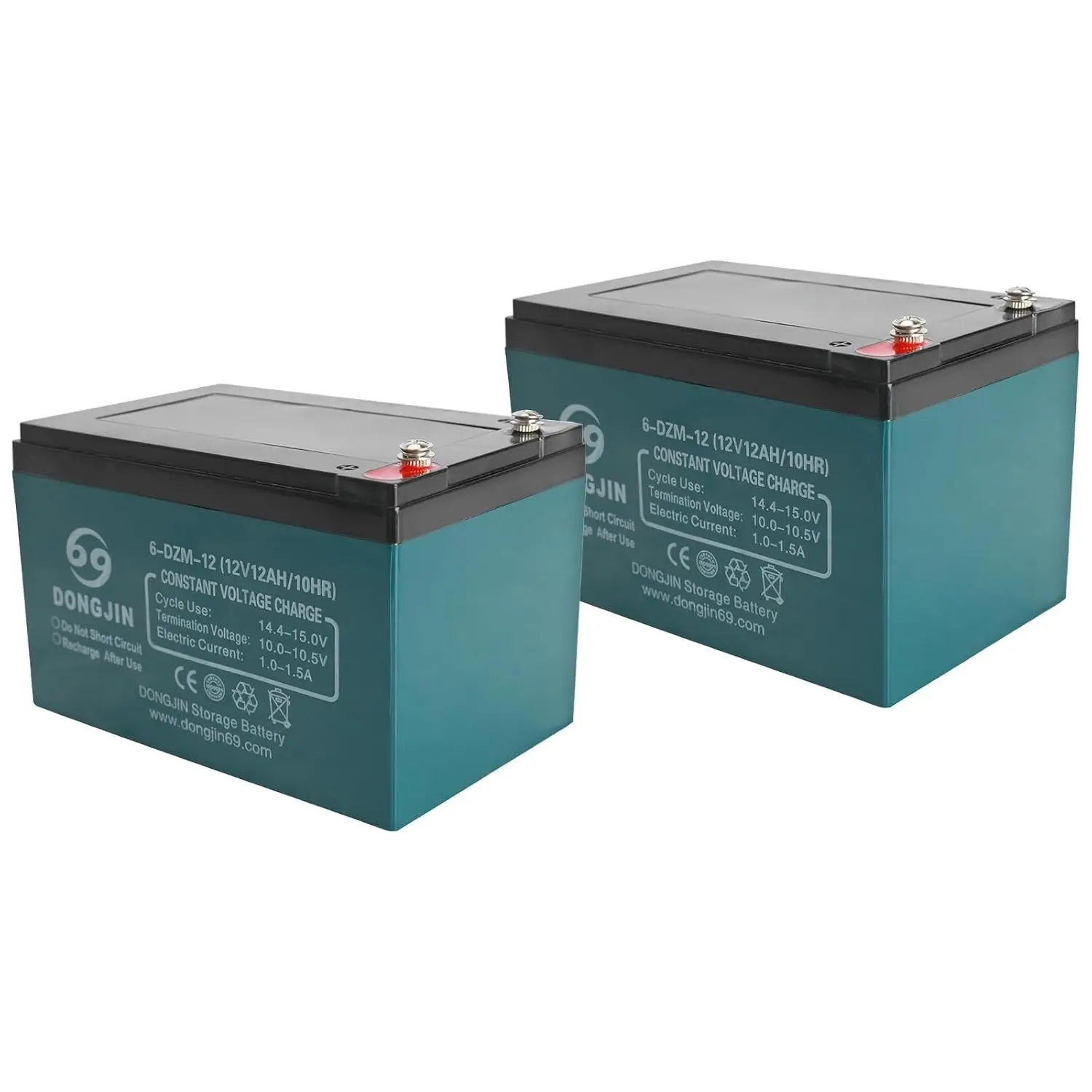 12V 12Ah SLA AGM Battery 2-Pack for Razor MX350 MX500 MX650 E300 E200 Go Kart ATV Dirt Bike Golf Cart Buggy, Customized