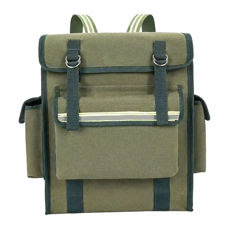 Shoulder Backpack Kit Large Multifunctional Thickened Wear-resistant Portable Canvas Electrician Kit