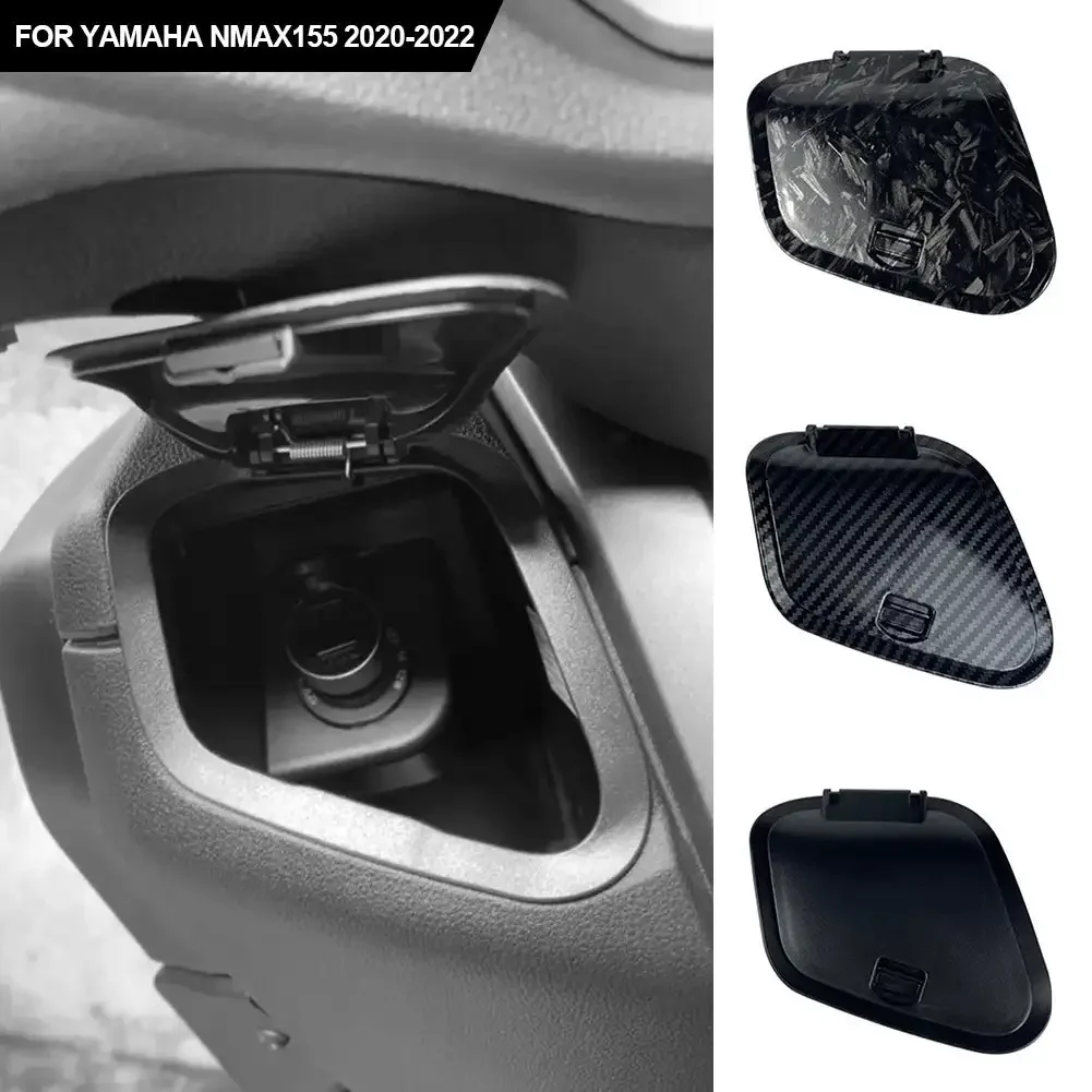 Upgrade Motorcycle Side Pocket Waterproof Cover Port Charger Compartment Storage Cover Accessories for YAMAHA NMAX155 2020-2022