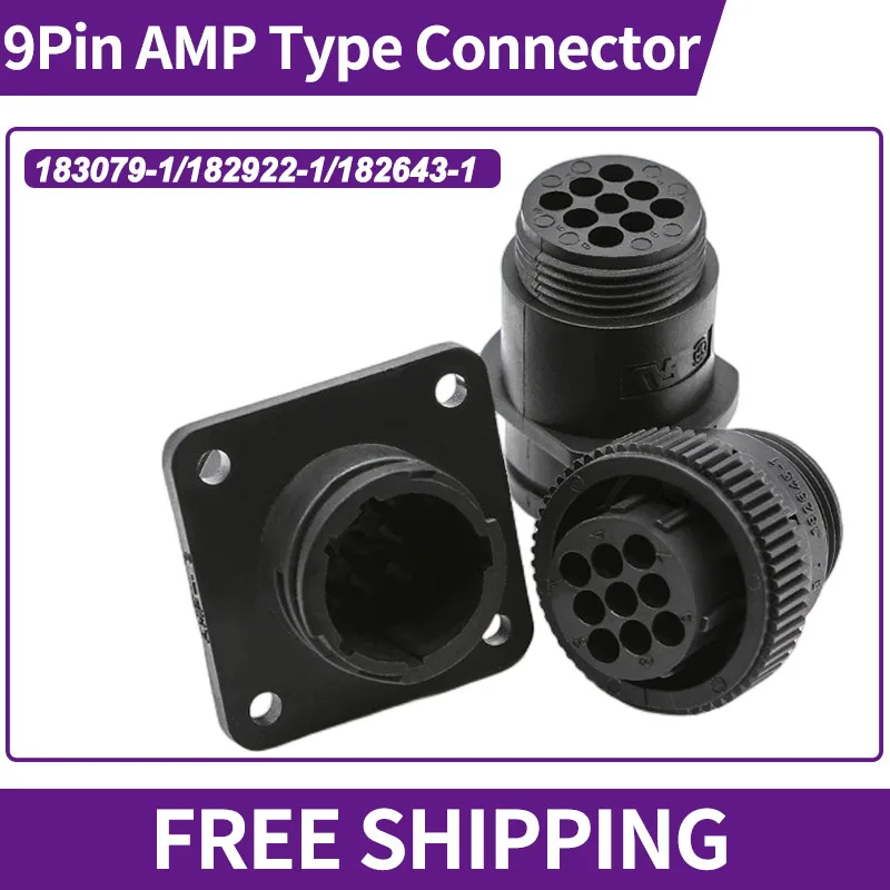 

5/10/100 PCS 9Pin AMP/TE Type Auto Sensor Plug&Socket SMT Aviation Connector For SMEMA Car 183079 182922 182643