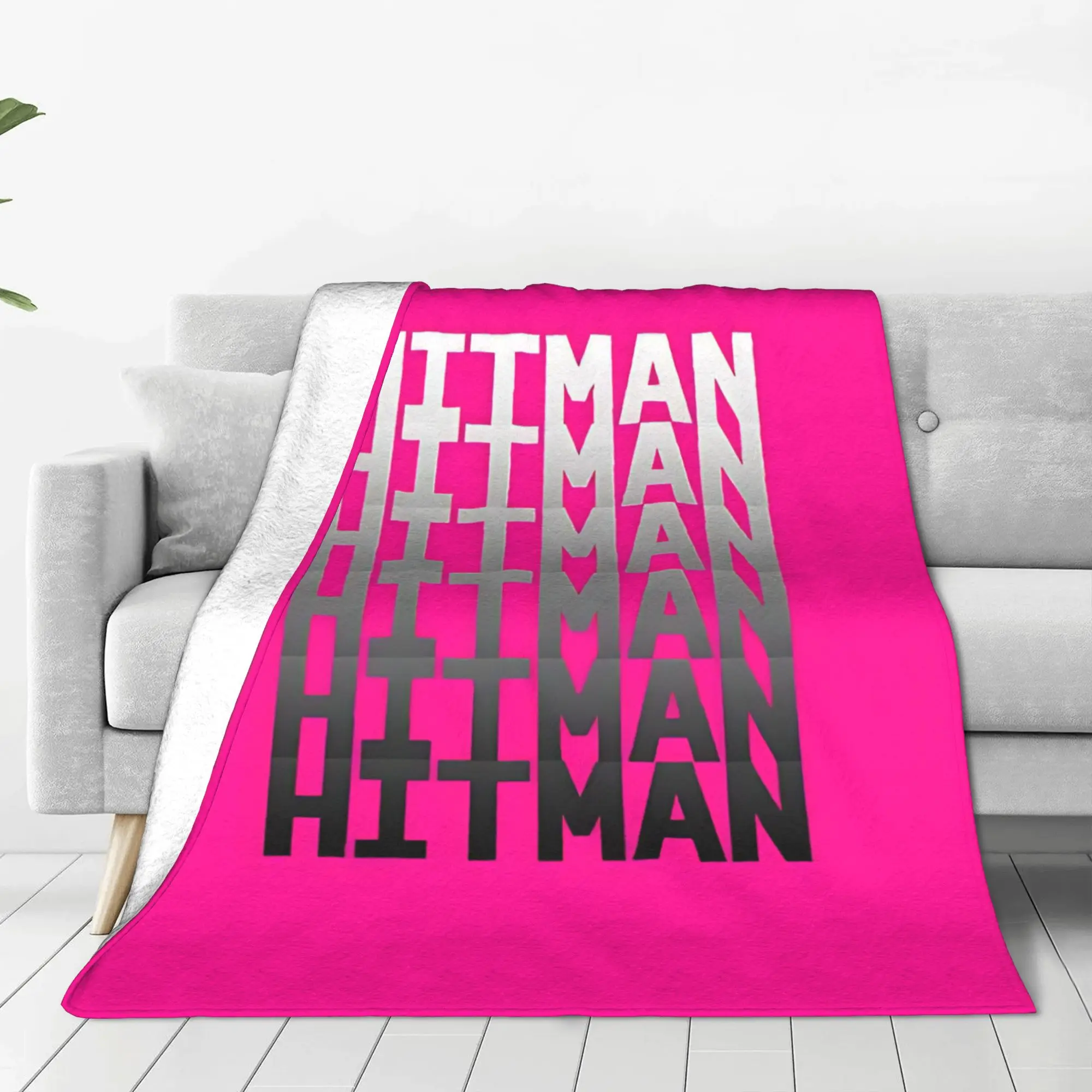 1PC Home Cutecore wrestling grunge B-Bret Hart Blanket Super Cosy Plush Home Living Room Sofa Halloween