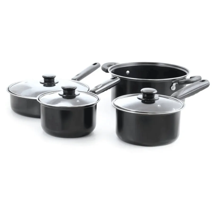 

Better Chef 7Piece Carbon Steel Cookware Set with Glass Lids
