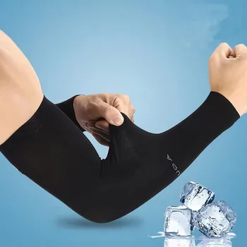Summer Ice Silk Sports Arm Cover Cycling Sunscreen and UV Protection Outdoor Travel Running Fitness Protective Equipment