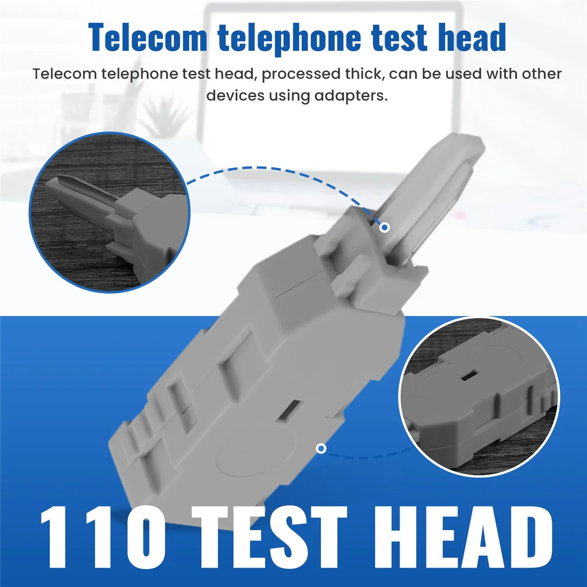 10 шт. 110 тестовая головка Rj11 голосовой разъем Mdf проверка телефона голос для модуля Krone телекоммуникационная патч-панель