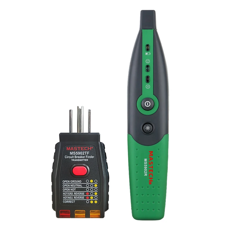 MASTECH MS5902 Circuit Breaker Finder/Socket Tester Instruction/Fully Automatic Circuit Breaker Finder