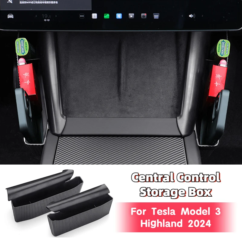

Ящик для хранения Tesla Model 3 Highland 2024, центральное управление, с обеих сторон, ящик для хранения, органайзер из АБС-пластика, аксессуары для интерьера