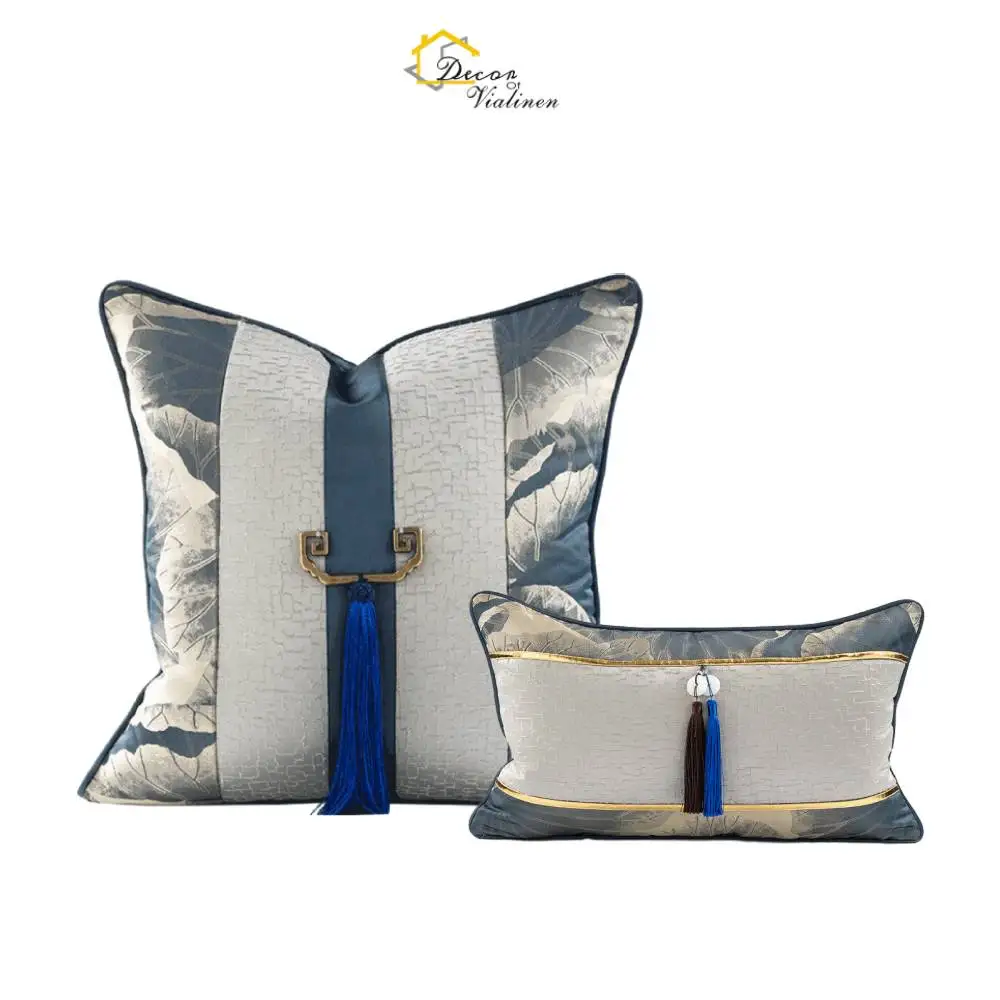 Luxuriöse europäische klassische Aristokratischen Stil-Kissenbezüge, dekorative Quasten-Kissenbezüge für Couch, Auto, Schlafzimmer, 20 x 20