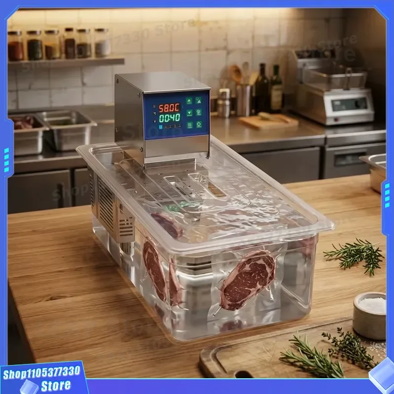 Electric Square Slow Cooker with Precise Temperature and Time Control Vacuum Sous Vide Function for Professional Catering