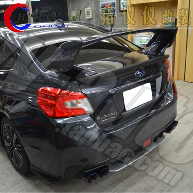 For Subaru Impreza WRX STI Style ABS Rear Trunk Boot Lid Car Spoiler Ducktail Lip Wing Accessories 2007-2014 2015-2016