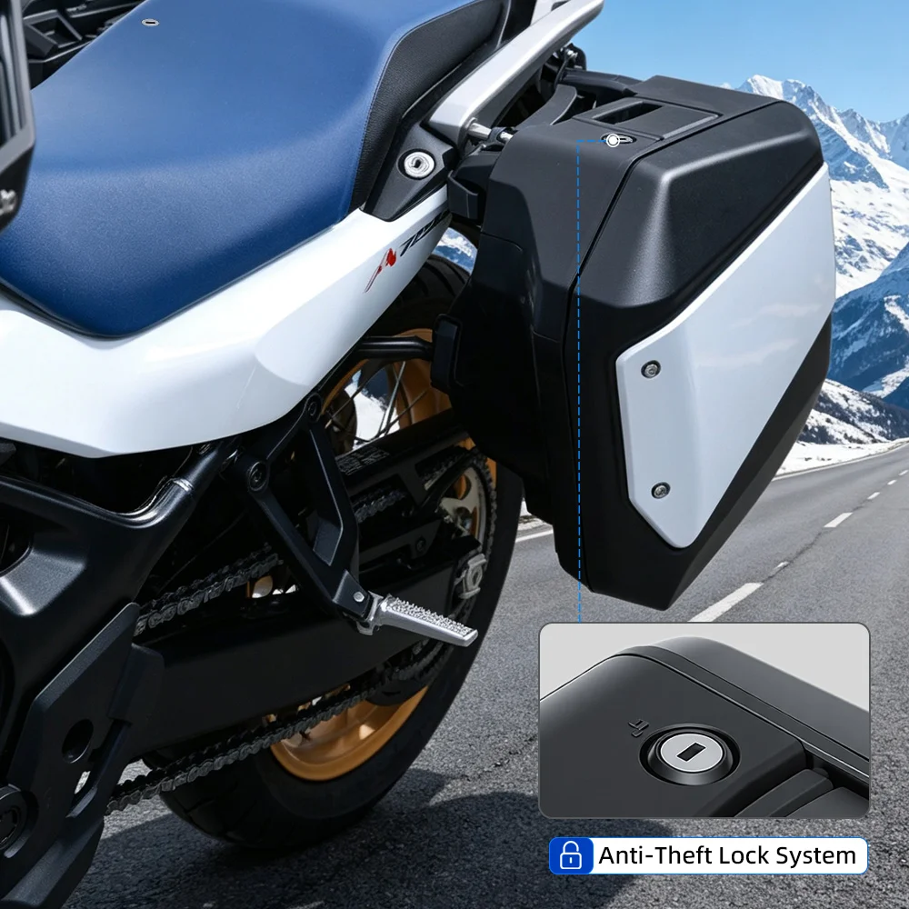 Quick Detachable Motorbike Side Storage, Large Space Nice Look Cargo Boxes for HONDA XL750