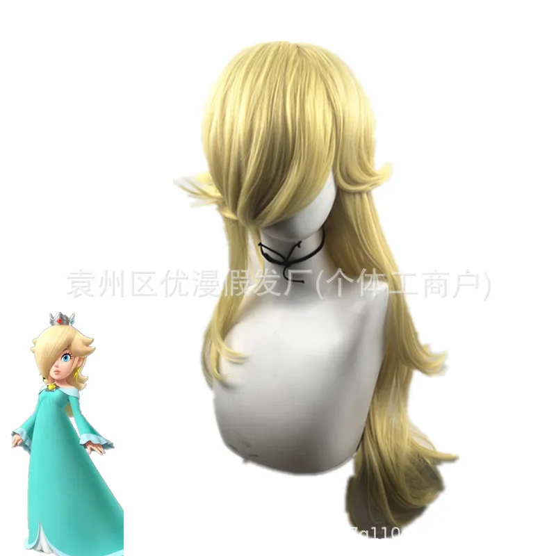 Princess Peach Wig, Rotasa Roama Wig, Cosplay Costume, European and American Wig