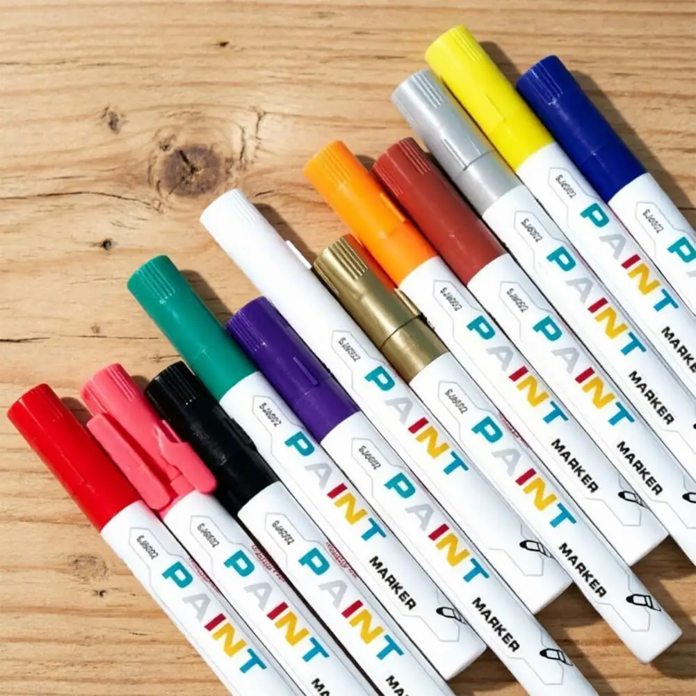 Stone Surface Paint Pen Waterproof Touch Up Paint Pen for Tombstones Precision Tip Stone Marker with Fast Drying Ink Gravestone