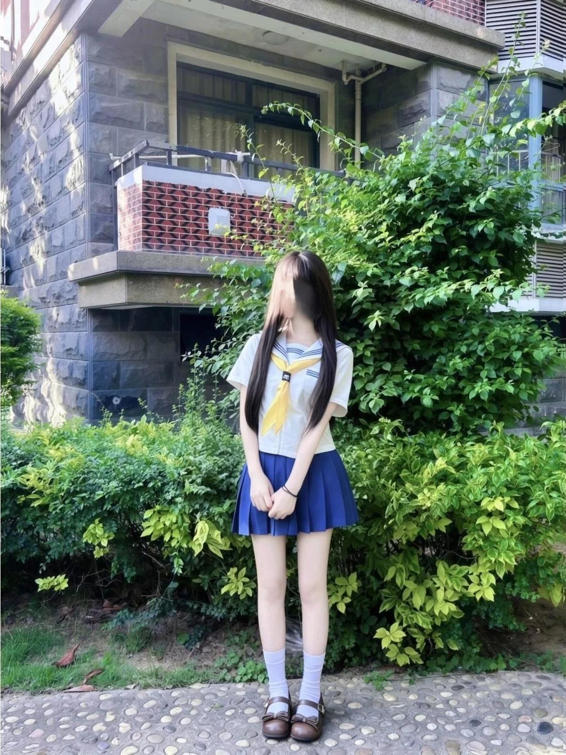 Japanese Style JK Uniform Summer New Navy Collar Short Sleeve Sailor Suit School Spirit Pleated Skirt White Collar Blue Three...