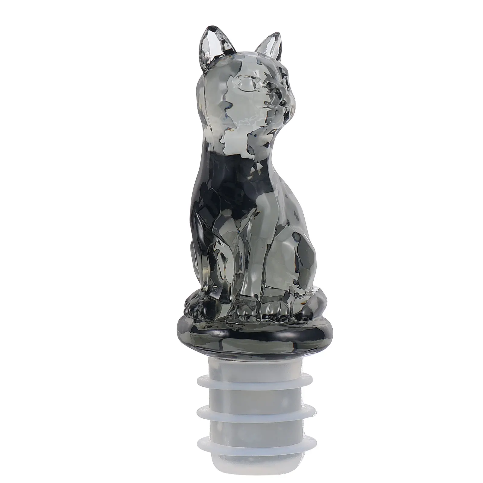 

1pc Cute Cat Plug Stopper Silicone Bottle Decorative Stopper Sealer Reusable Decorative Stoppers for Party Banquet
