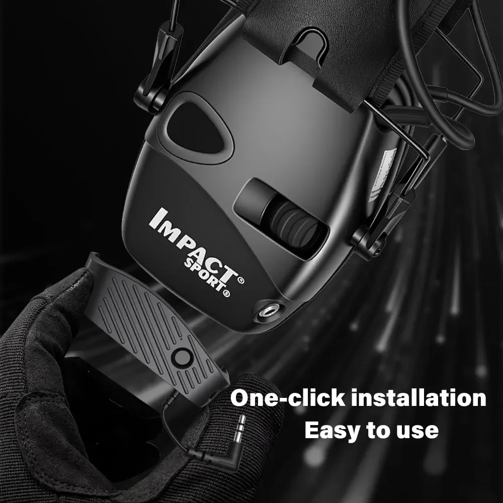 Outdoor Tactical Bluetooth Electronic Shooting Earmuff Active Anti‑noise Headset Impact Sound Amplification Hearing Protector