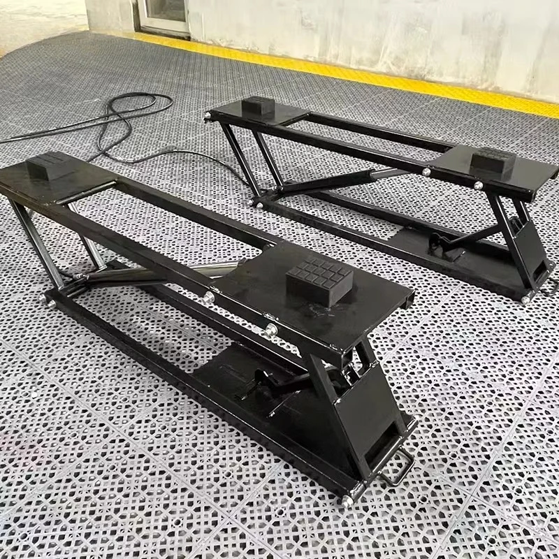 2.8 Ton Mobile Car Lift Fast Portable Scissor Jack, Heavy Duty Hydraulic Wheelbase Long Wheelbase Vehicle