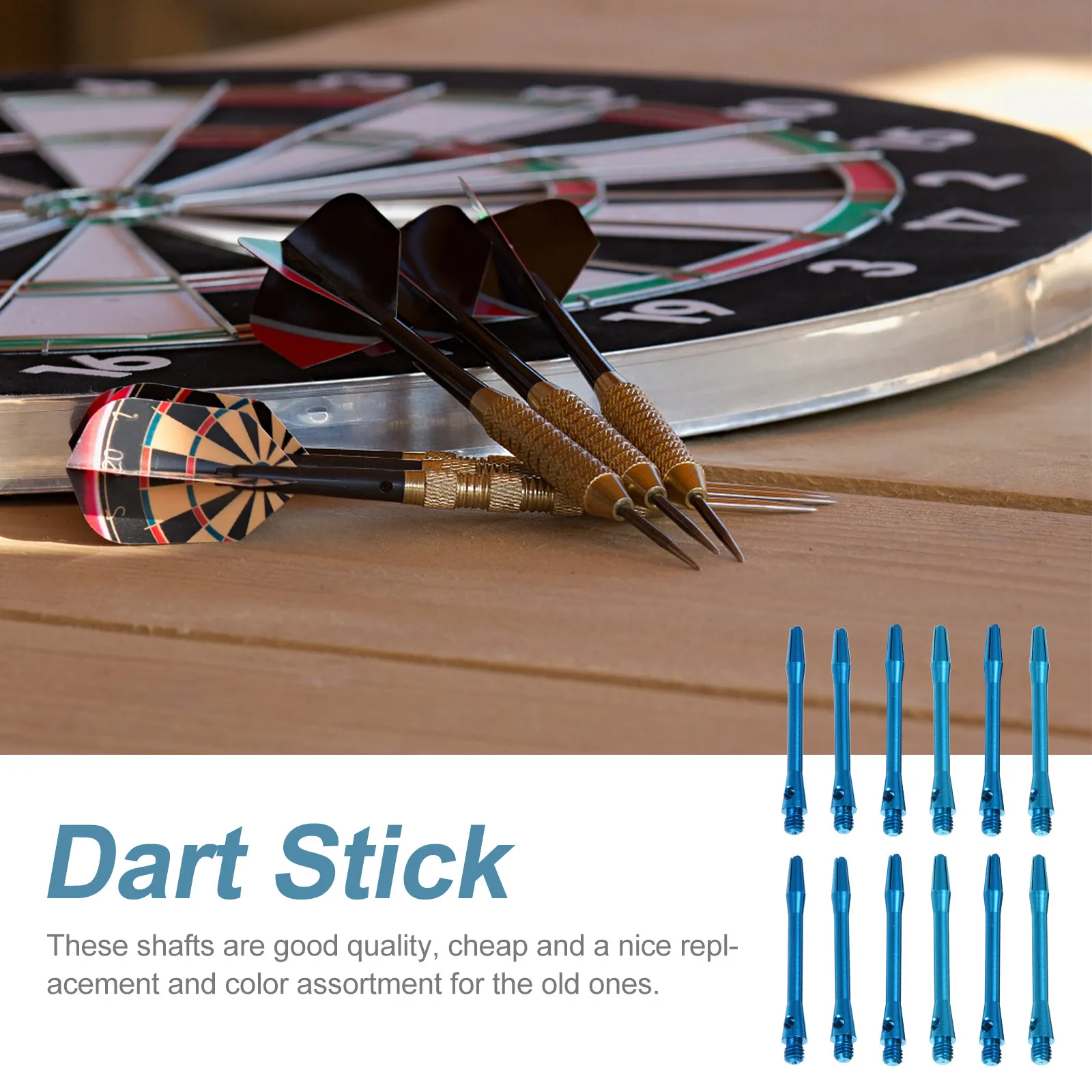 

12 шт. 45 мм стержней для дротиков из алюминиевого сплава с резьбой 2BA, сменные наконечники для аксессуаров, инструмент для игры в дартс
