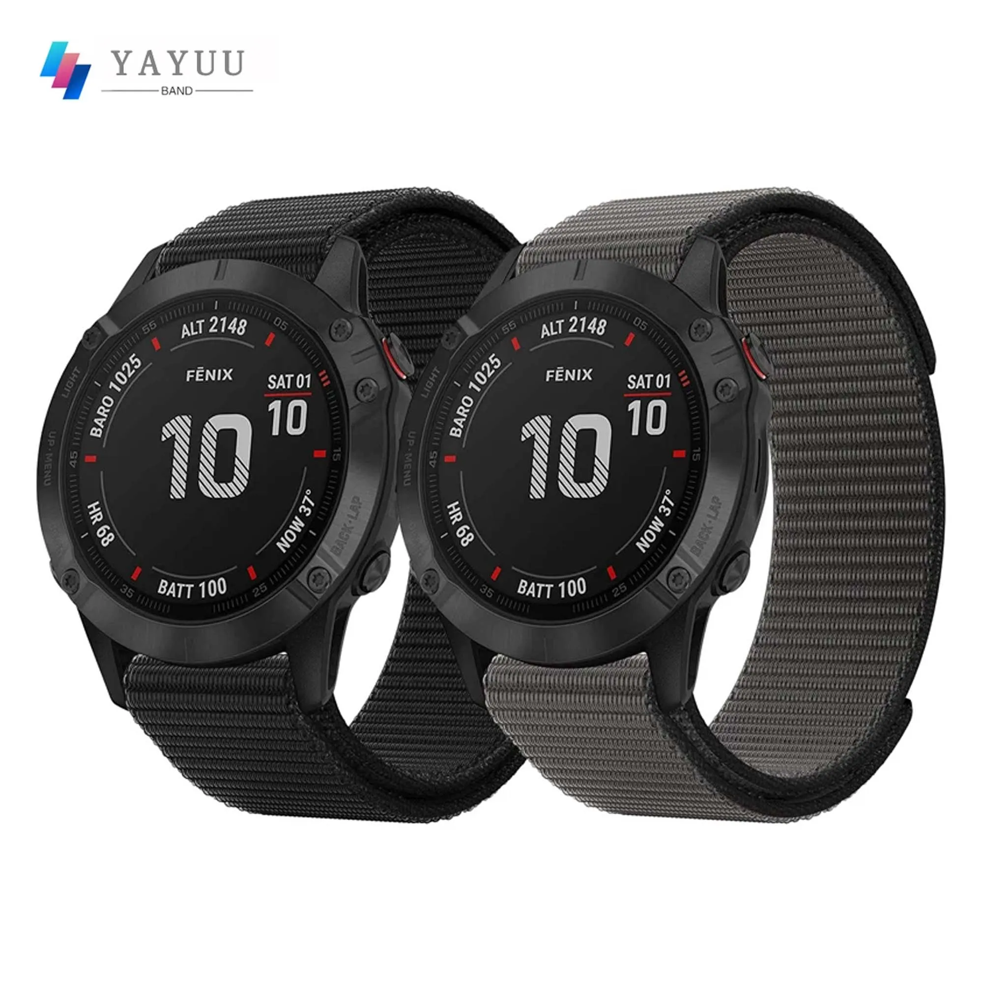 

26mm Loop Nylon Strap for Garmin Fenix 5X/5X Plus 6X/6X Pro/6X Sapphire 3/3 HR Ultralight Quick Drying Watch Band for Enduro