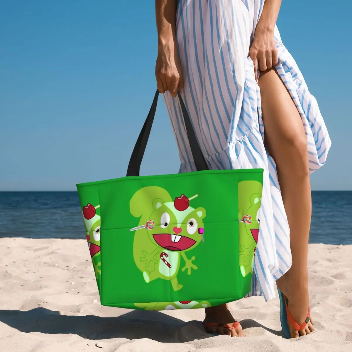

Nutty - Happy Tree Friends Beach Tote Bag Sport Gym Yoga Duffle Large Tote Bag Women Travel Bag Fitness bag