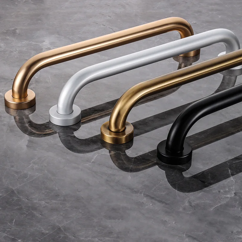 1Piece Brass Bath Shower Safety Grab Bar Handicapped Elderly Towel Hanging Rose Gold Oil Rubbed Bronze Antique Anti-slip Rail