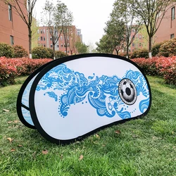 Pop Up Banner Free Design Graphic Custom Printing Display Outdoor Advertising Oval Vertical Bean-Shape A Frame Sports Promotion
