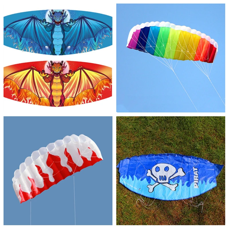 Free Shipping dual line stunt kites power kites flying for new beginner kite surf beach kites factory paragliding flying wing