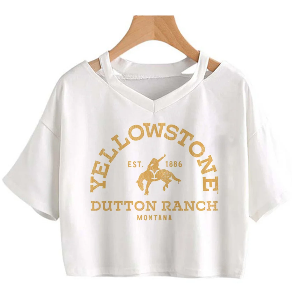 Yellowstone t-shirts women anime Tee female funny 2000s harajuku clothes