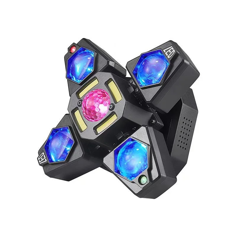 60W LED Dynamic Four Arm Moving Head Light KTV Private Room Di Hall Laser Light Beam Rotating Stage Moving Head Light