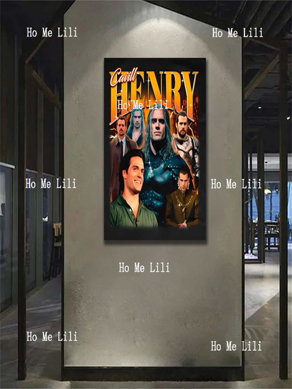 Retro Henry Cavill Gift Poster Painting Canvas Wall Art Living Room Bedroom Decoration