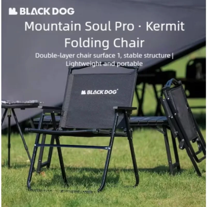 بلاك دوج في الهواء الطلق للطي جبل الروح كيرميت كرسي لا تركيب كرسي قابل للطي طاولة محمولة كرسي الشاطئ كرسي تخييم