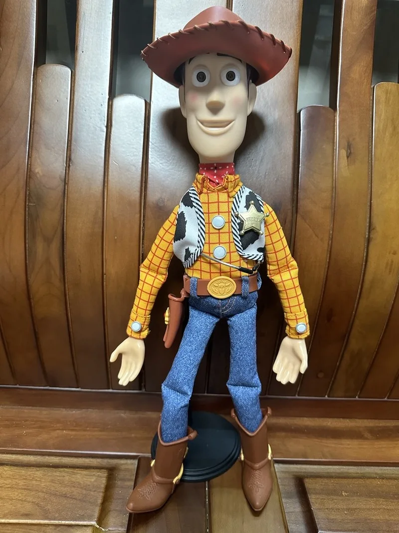 Disney Toy Story 20e anniversaire Woody Sheriff Cowboy Jessie tire des lignes pour parler interactif Anime Figure poupée ornement ToyGift