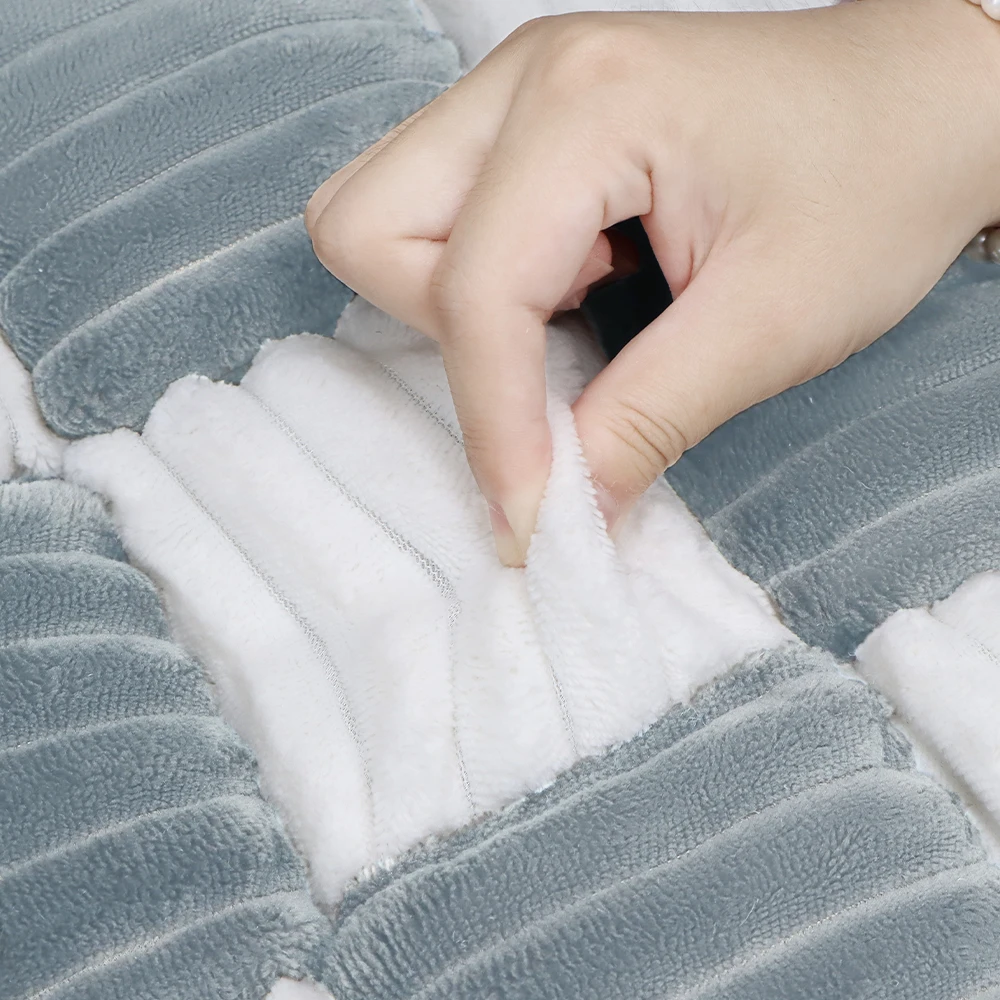 Colchão de pelúcia engrossado para animais de estimação, almofada para dormir, tapete para animais de estimação, cama de viagem confortável, quente, macio, colchão de gato, lavável