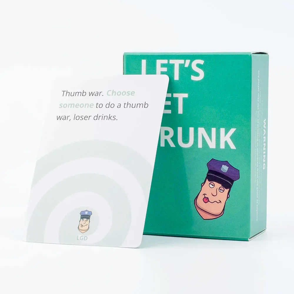 

Board Game English Version Let's Get Drunk Drinking Card Game 88Pcs Funny Interactive Games a Must-Have Game for Parties Gifts