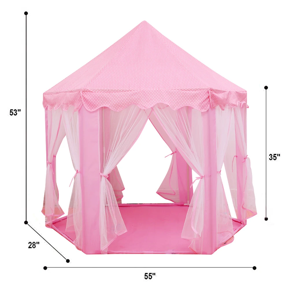 Kids Kent Children Play House Foldable Princess Castle Girl Play House Big Size Mongolian Tent Princess Castle Playhouse