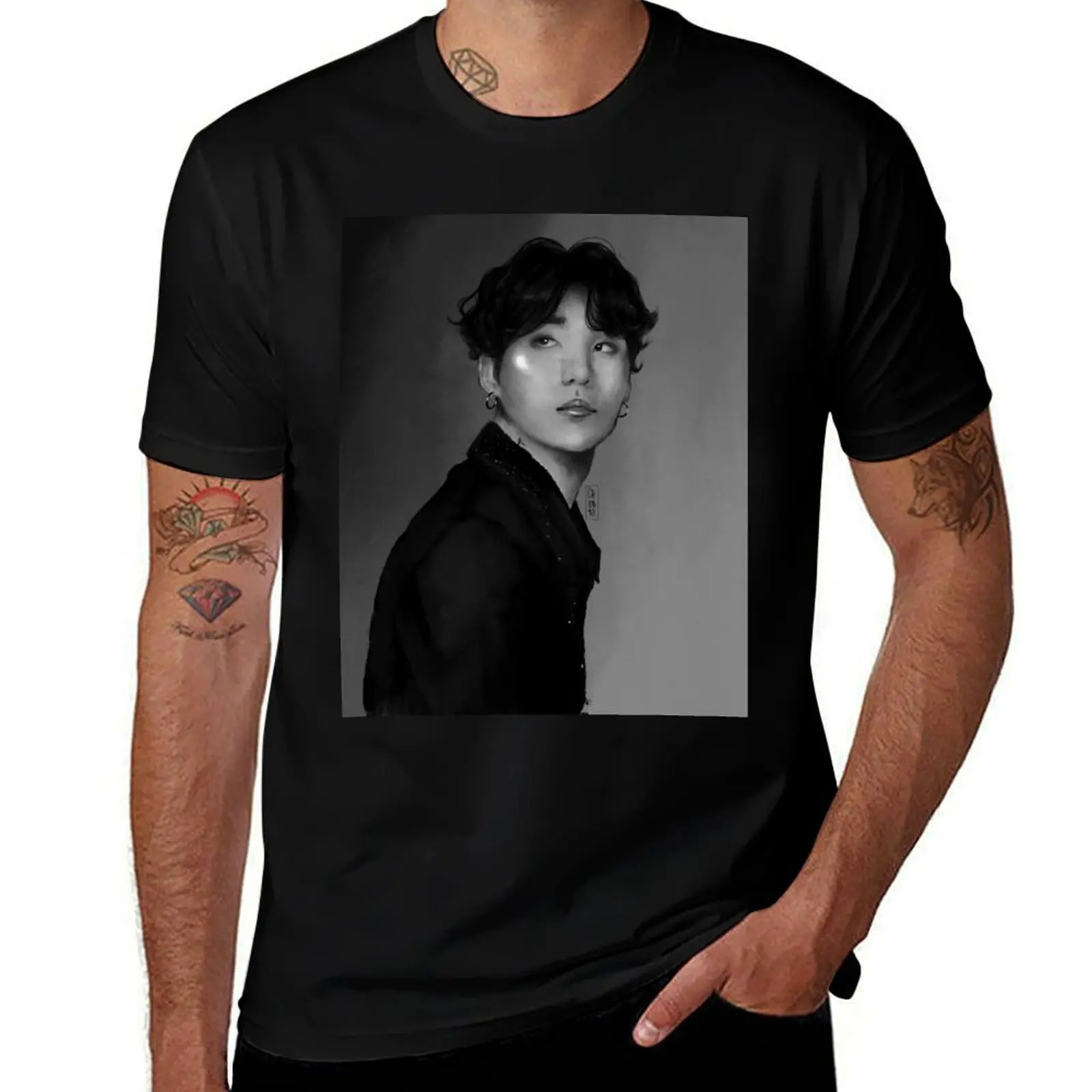 

Suga x Dicon Korea T-Shirt graphic tee shirt vintage anime shirt animal prinfor boys customs heavyweight t shirts for men