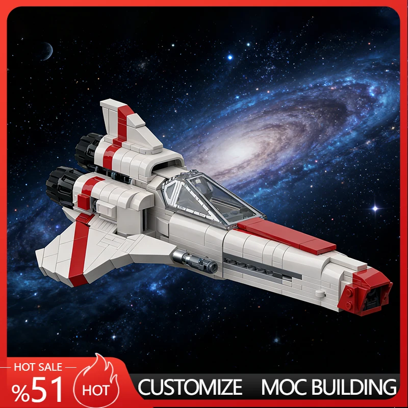 

484 PCS Star Fighting Cosmic Combat Craft MOC Customize Modular Building Block Technology Simple Design DIY Festival Toy Gift
