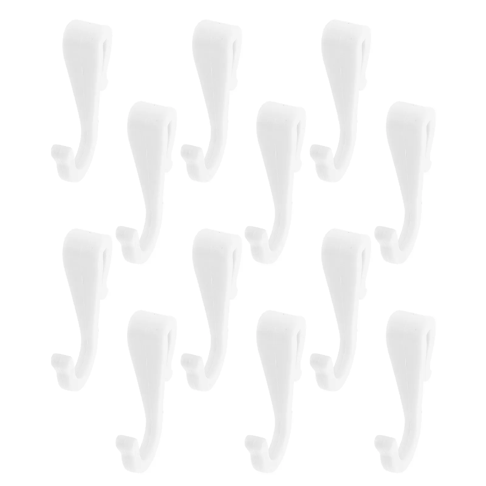 12 Pcs Clip on Hook for Shelf Kitchen Hanger Storage Rack J Hanging Hooks Wire Shelves Shelving Grid
