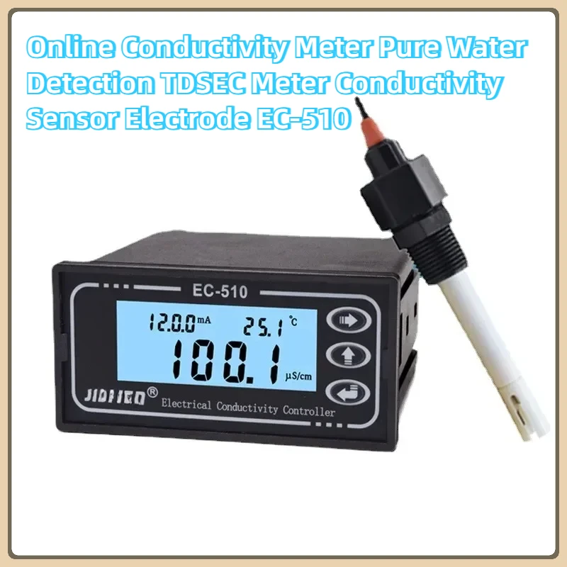 

Online Conductivity Meter Pure Water Detection TDSEC Meter Conductivity Sensor Electrode EC-510