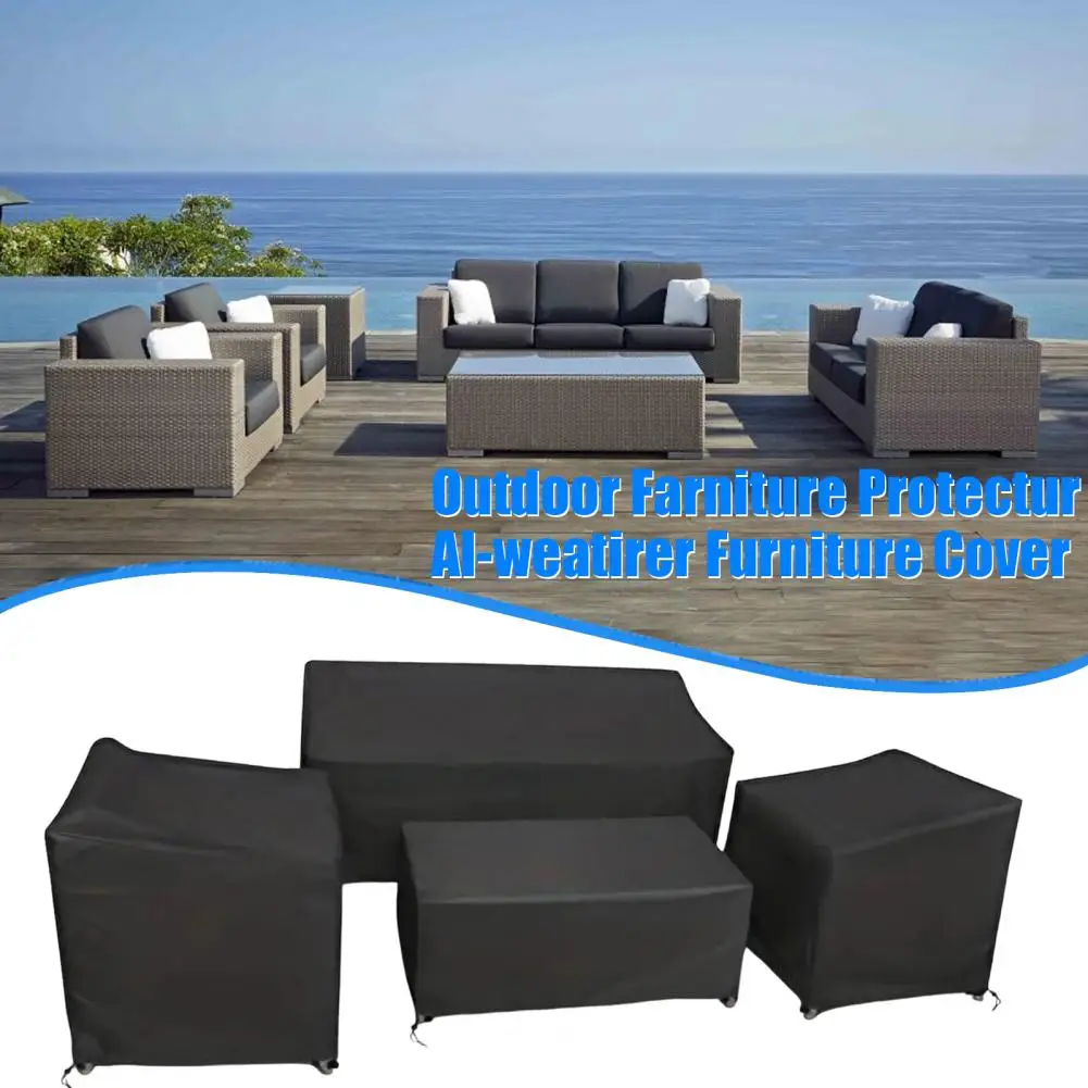 

Snowproof Furniture Cover Waterproof Furniture Cover Heavy Duty Oxford Cloth Outdoor Furniture Waterproof Cover with for Patio