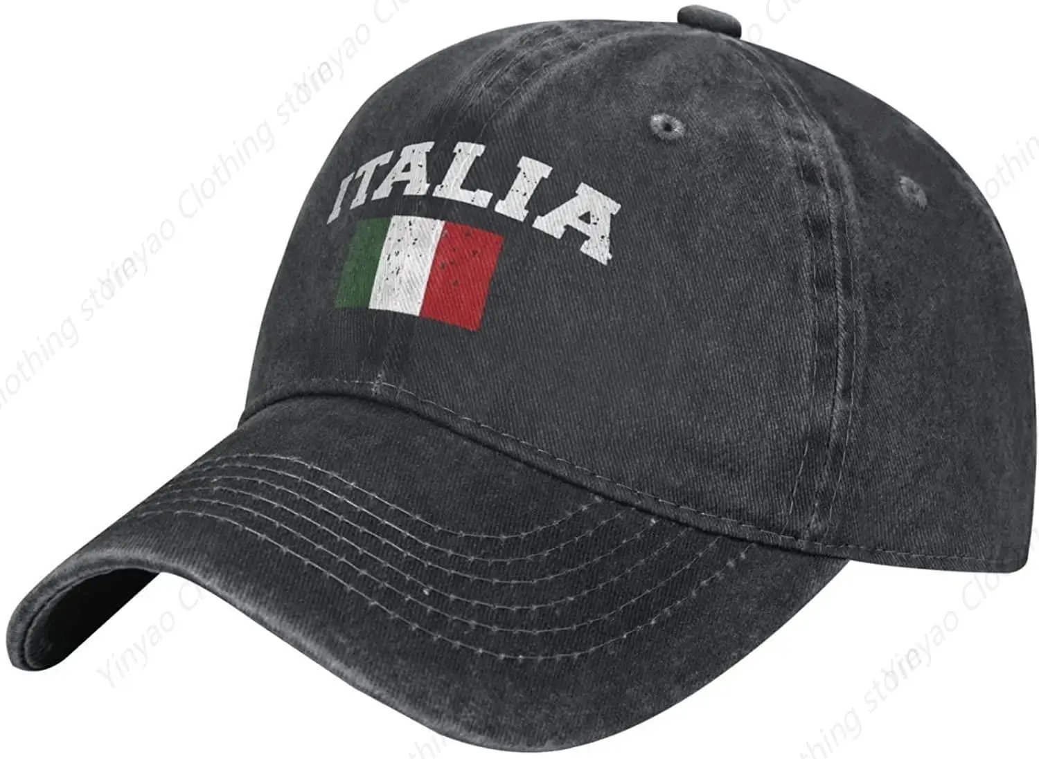 Italian Flag Classic Adjustable Retro Cowboy Hat Men's and Women's Baseball Hats Gift Commemorative Hat